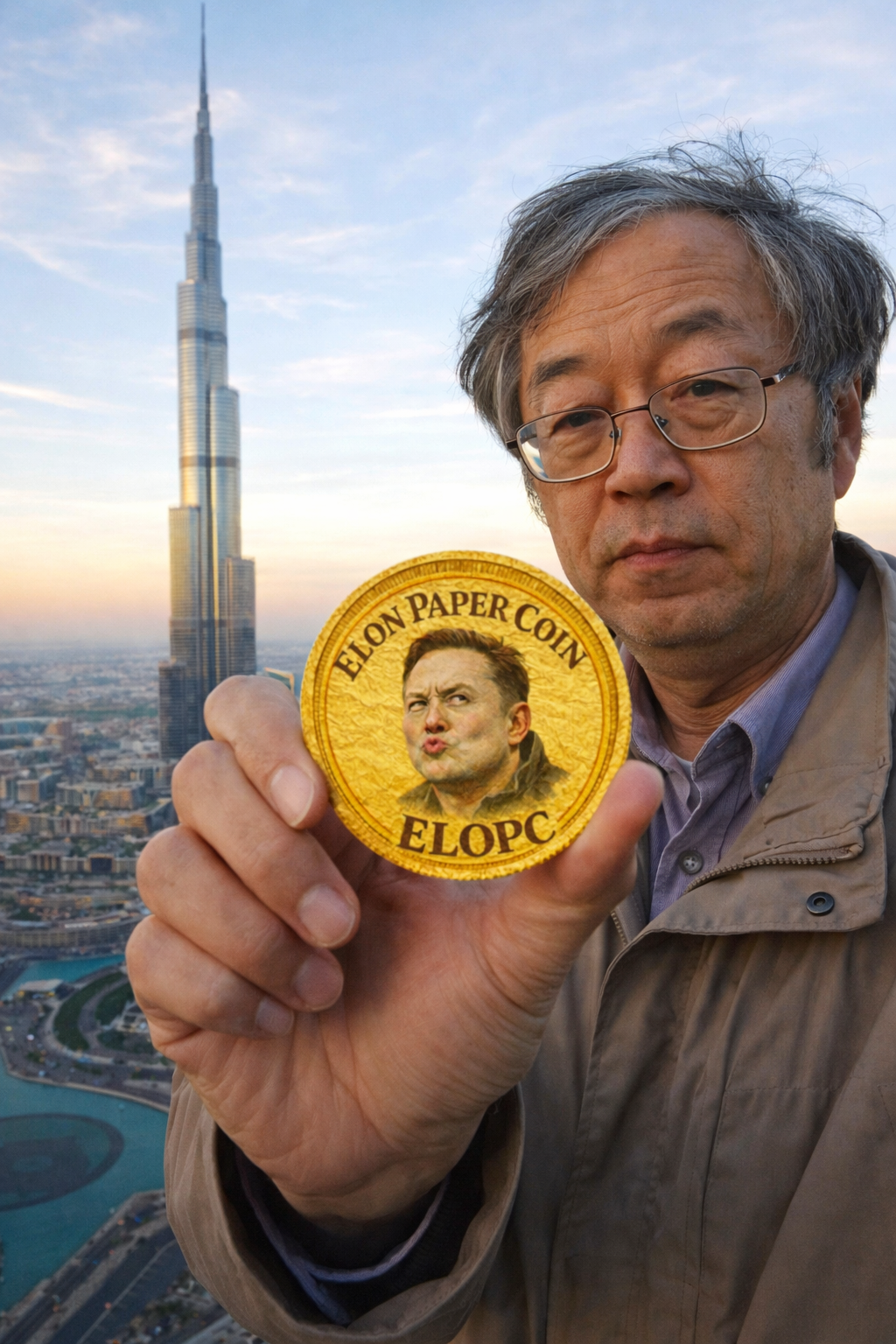 Elon Paper Coin Logo